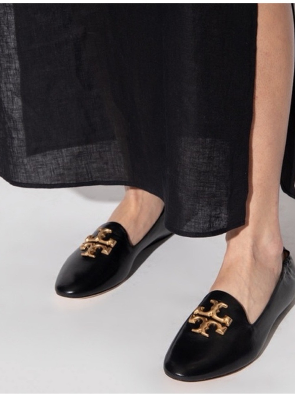 Tory Burch Eleanor Black Patent Leather Loafer - size 8M - NWOB